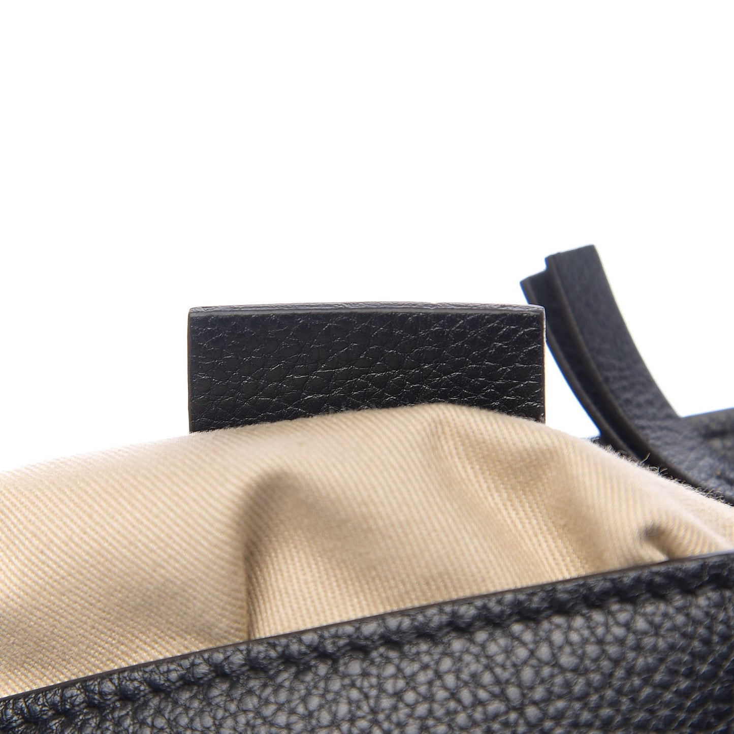 Suede Calfskin Small Faye Backpack Black