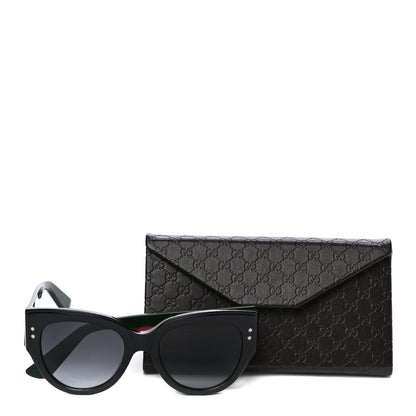 Gucci Acetate Oversized Rectangle Frame Web Sunglasses GG3864/S Black 7 of 7