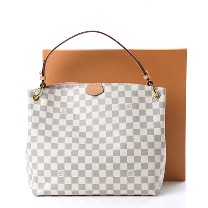 Louis Vuitton Damier Azur Graceful PM Rose Ballerine 10 of 12