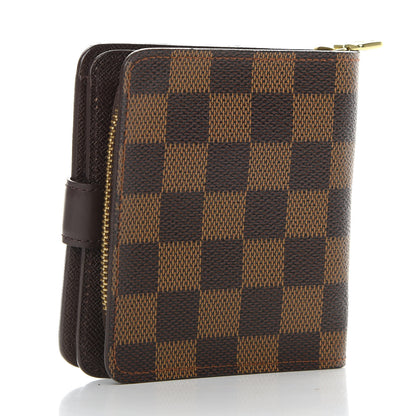 Louis Vuitton Damier Ebene Zippe Zipped Compact Wallet 3 of 7
