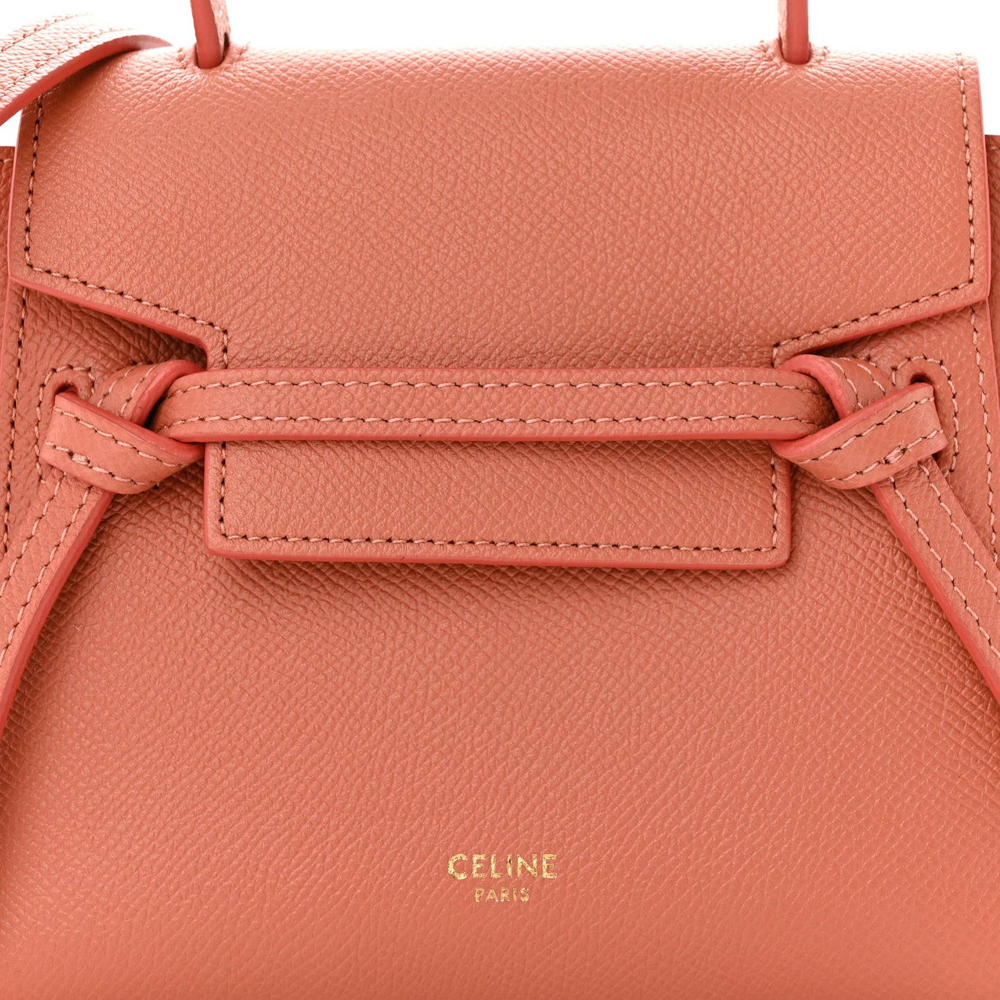 Grained Calfskin Pico Belt Bag Lychee