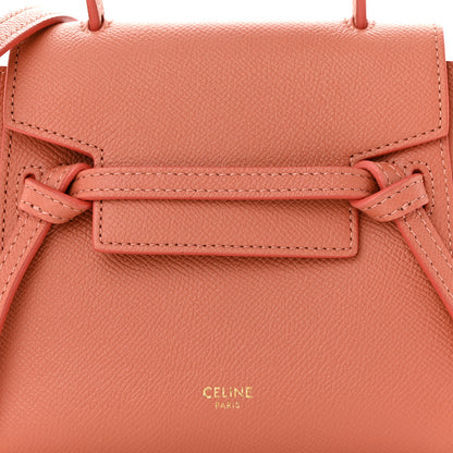 Celine Grained Calfskin Pico Belt Bag Lychee 8 of 10