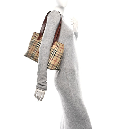 Burberry Haymarket Check Tote Brown 2 of 11