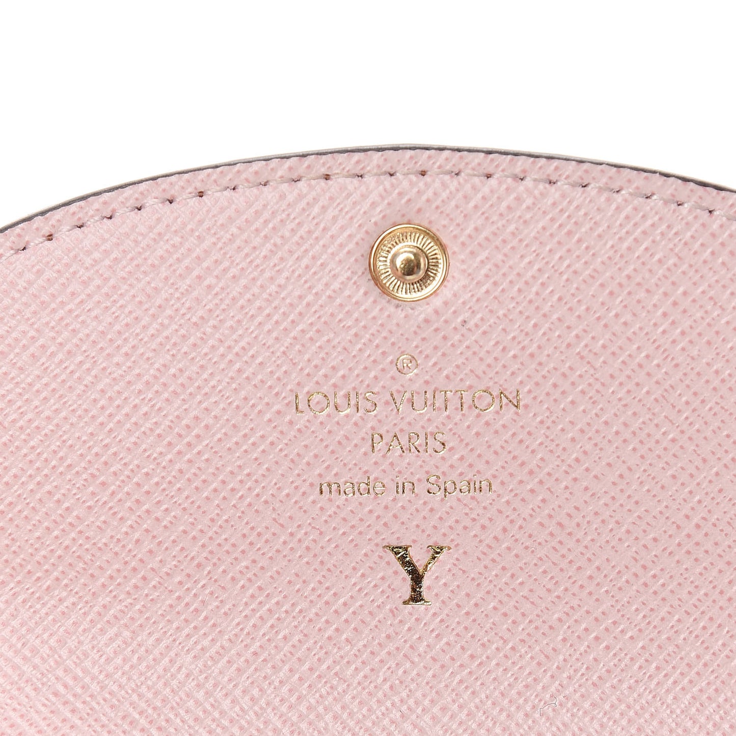 Damier Ebene Rosalie Coin Purse Rose Ballerine