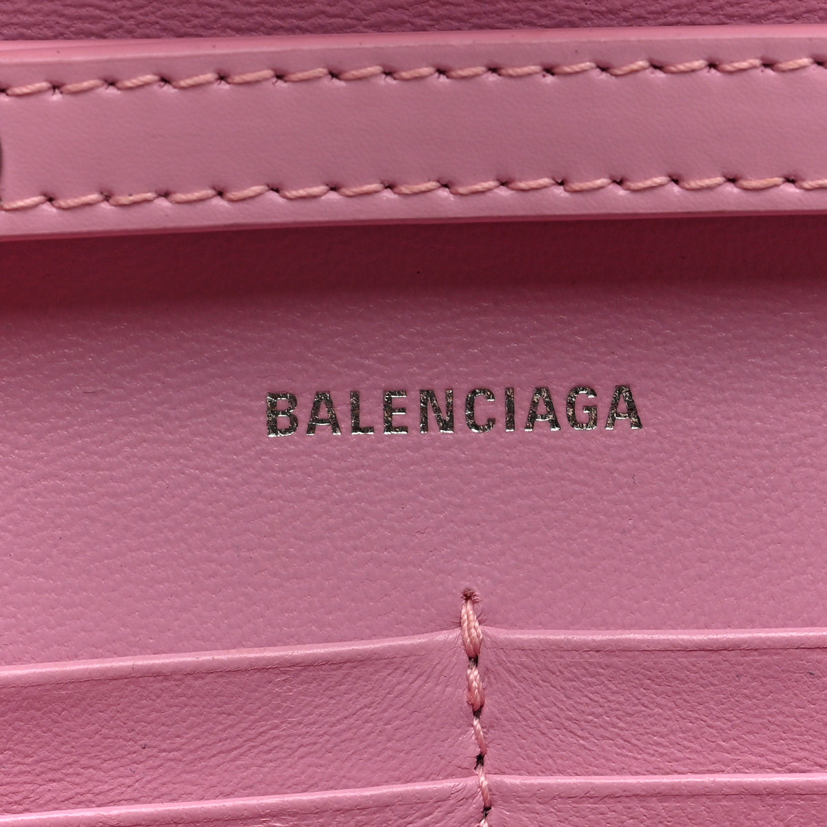 Balenciaga Shiny Box Calfskin Tonal B Hourglass Chain Bag Candy Pink 5 of 8