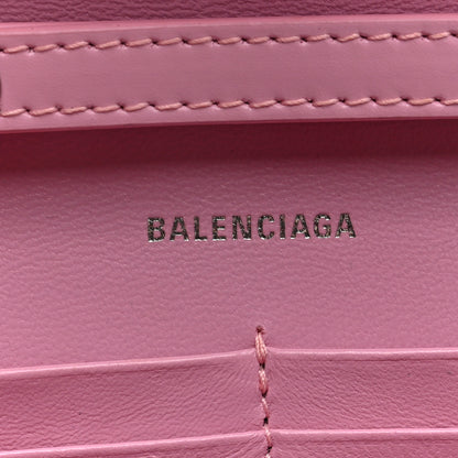 Balenciaga Shiny Box Calfskin Tonal B Hourglass Chain Bag Candy Pink 5 of 8