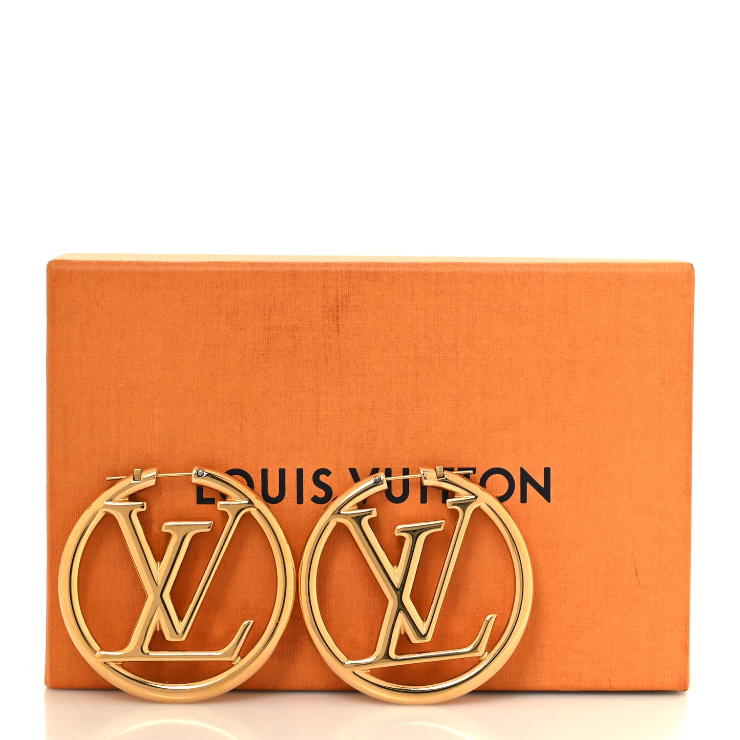 Metal Louise Hoop Earrings Gold