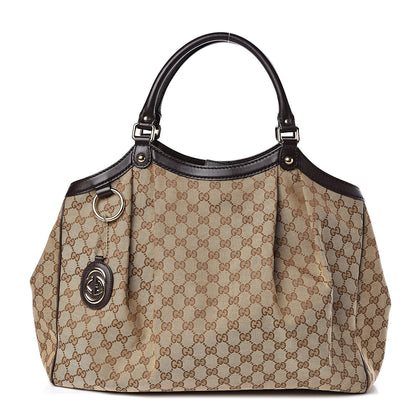 Gucci Monogram Large Sukey Tote Dark Brown 1 of 10