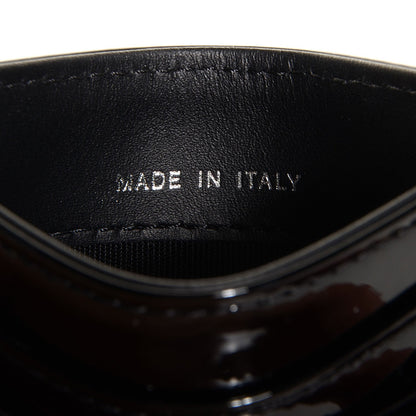 Chanel Patent Chevron Card Holder Black 6 of 8