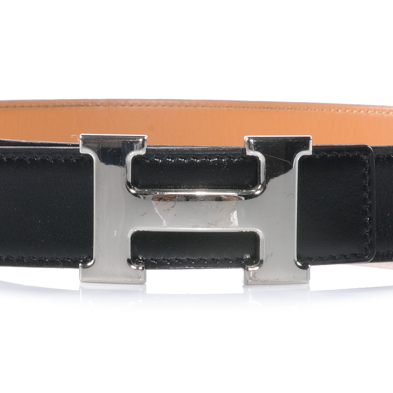 Box and Chamonix Reversible Constance 32mm H Belt 90 Noir Natural
