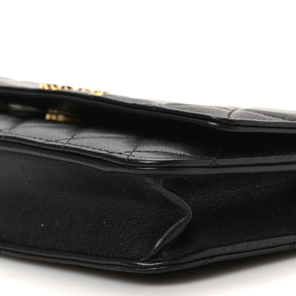 Chanel Lambskin Quilted Infinity Wallet On Chain WOC Black 9 of 10