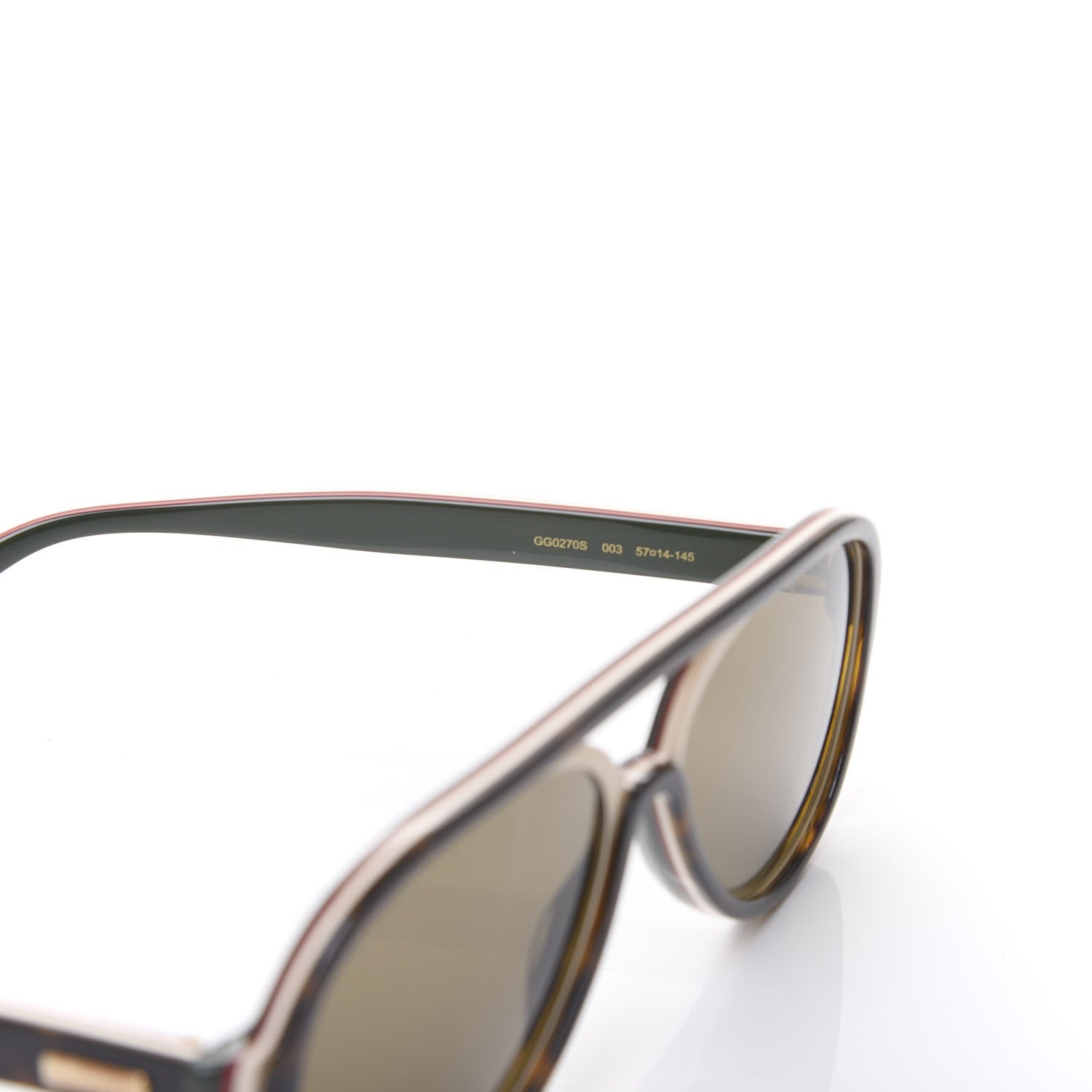 Gucci Pilot Sunglasses GG0270S Tortoise 6 of 8
