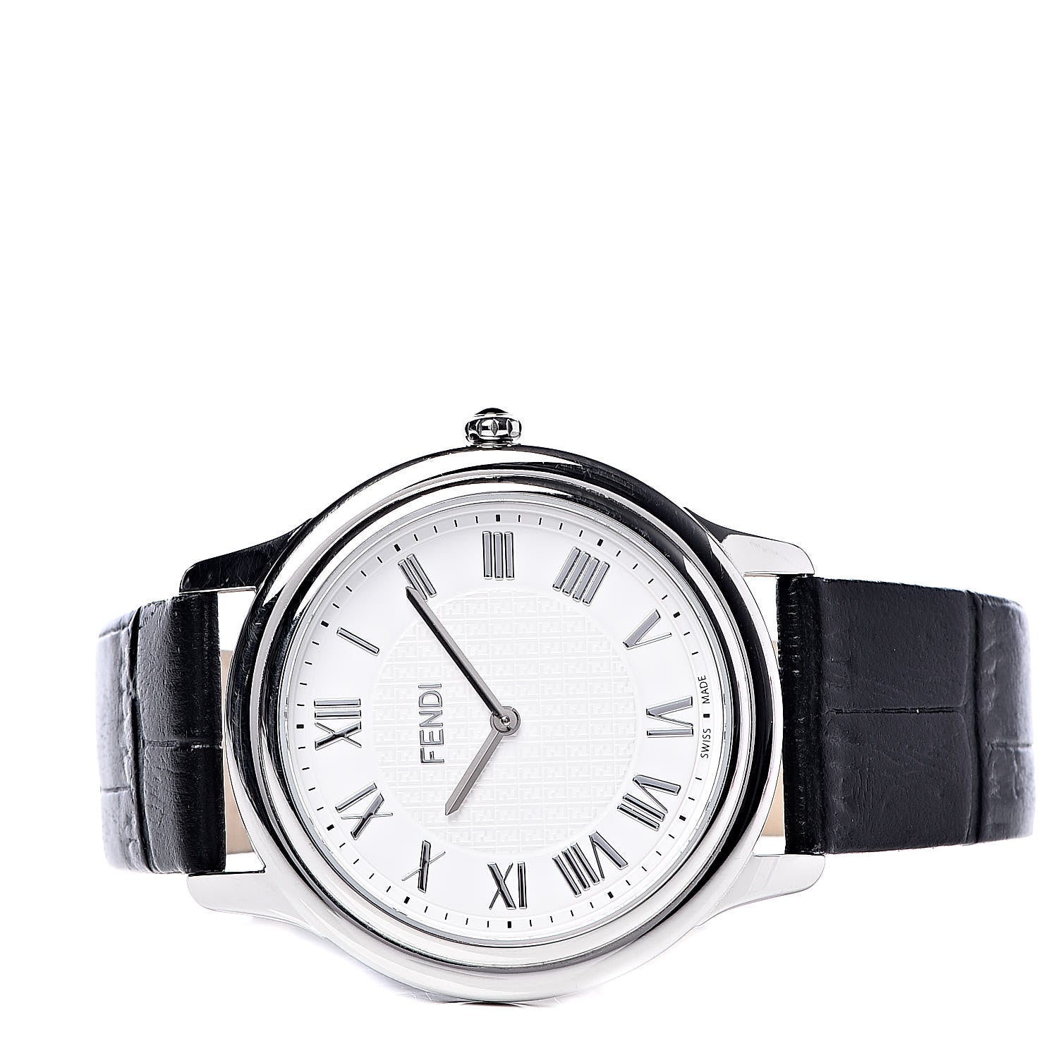 Fendi Stainless Steel Alligator 40mm Classico Quartz Watch 3 of 9