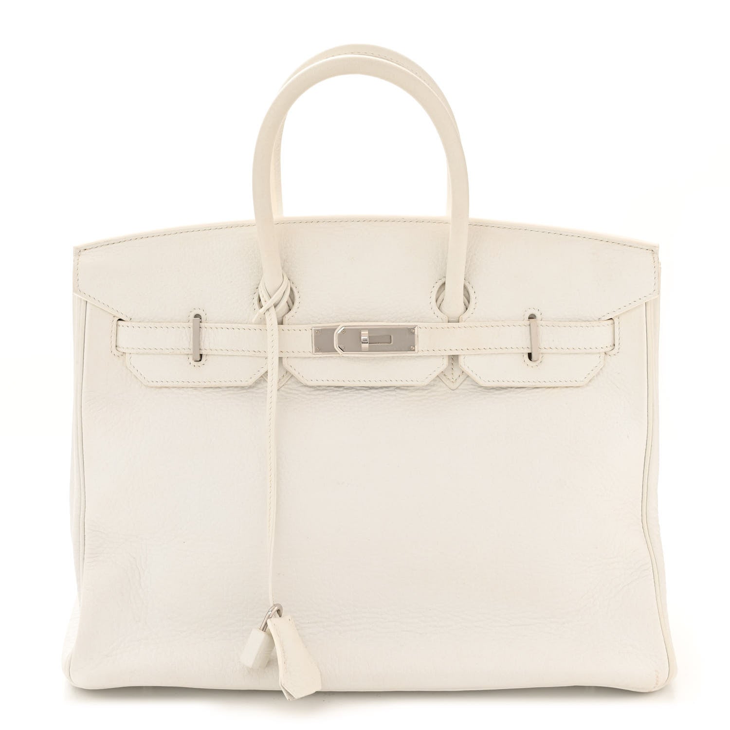Hermes Taurillon Clemence Birkin 35 White 1 of 14