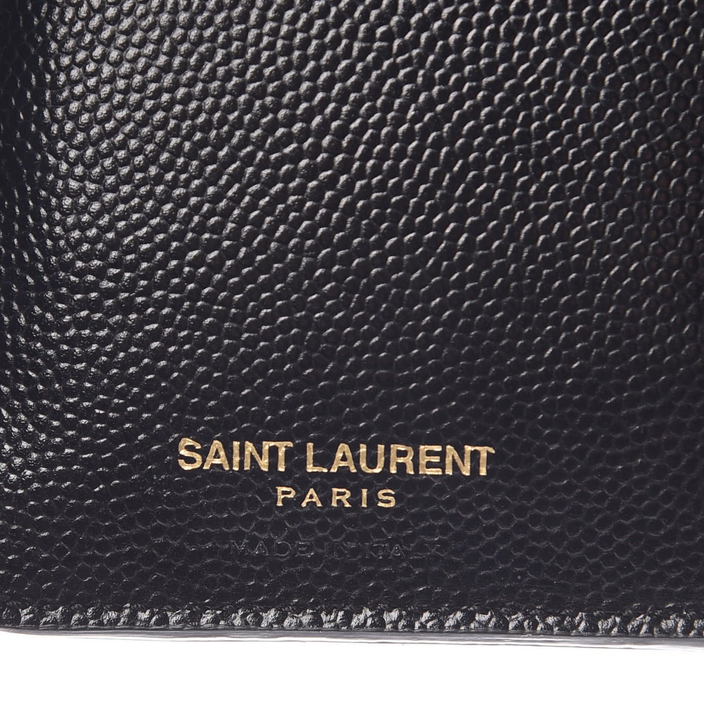 Grain De Poudre Matelasse Monogram Phone Wallet Black