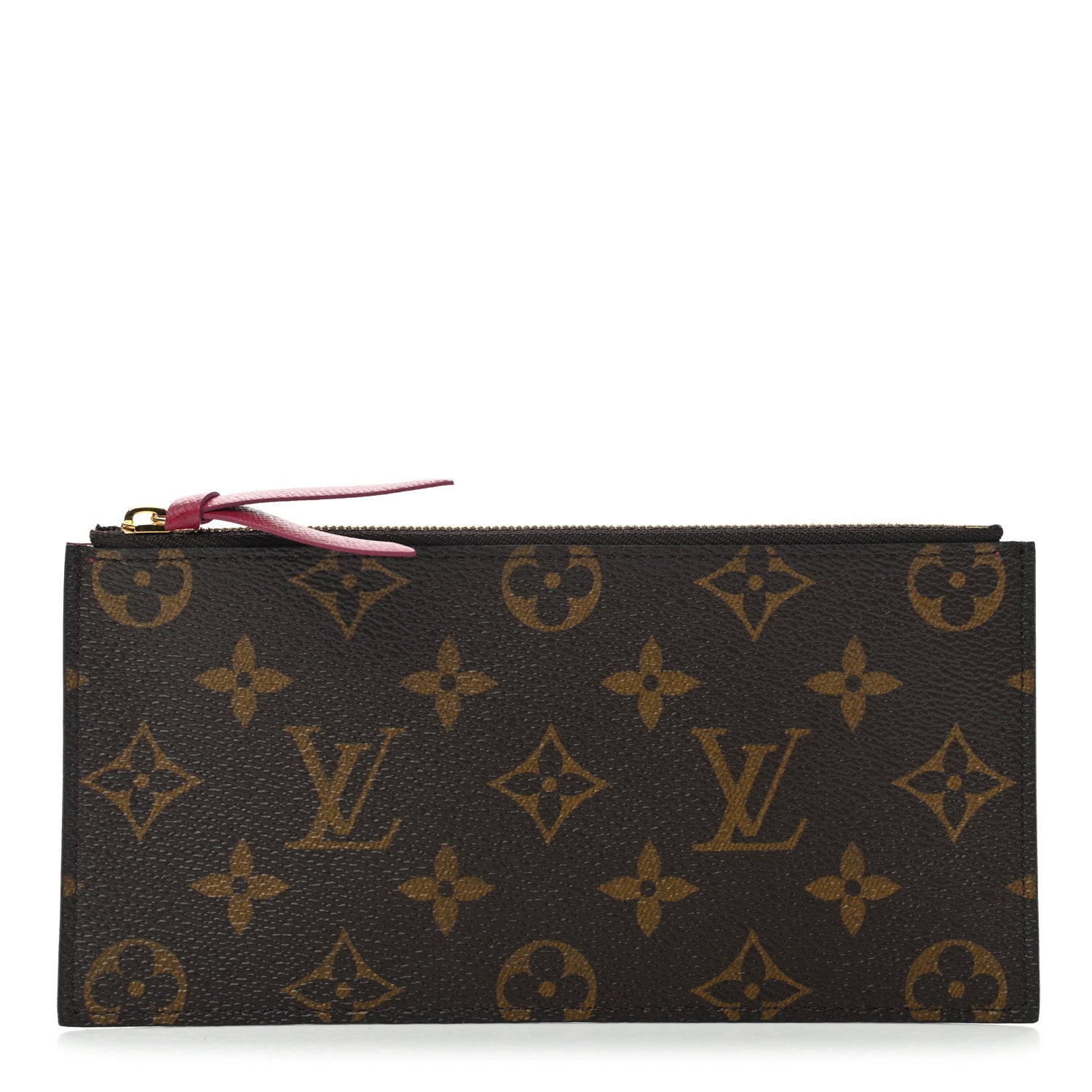 Louis Vuitton Monogram Felicie Chain Wallet Zippered Insert Fuchsia 1 of 6