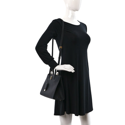 Burberry Grained Calfskin Small Frances Tote Black 2 of 8
