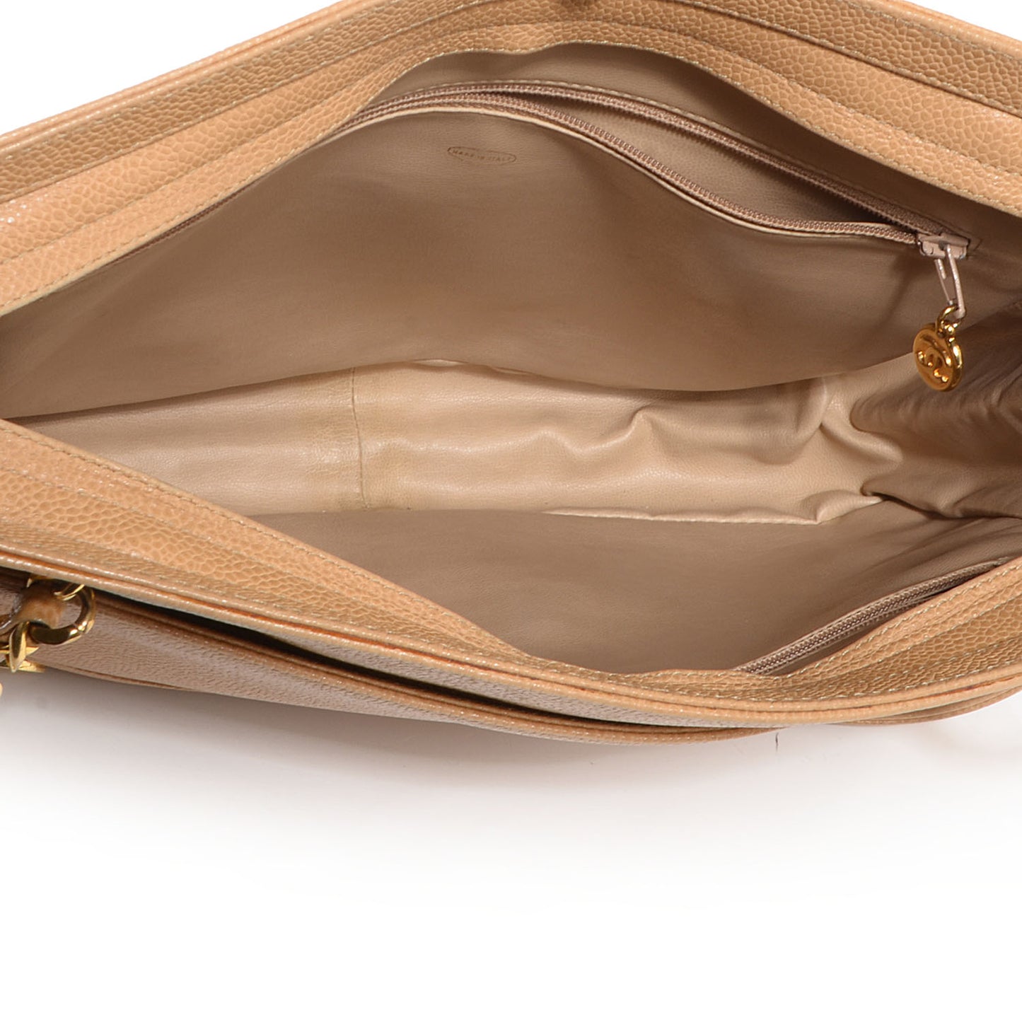 Caviar Shoulder Bag Beige