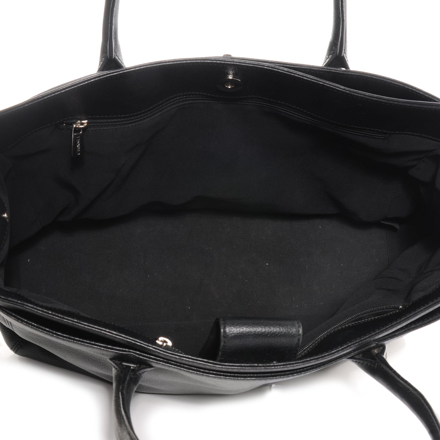 Calfskin Cerf Shopper Tote Black