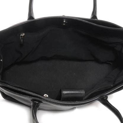 Chanel Calfskin Cerf Shopper Tote Black 5 of 18
