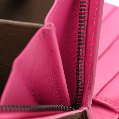 Bottega Veneta Nappa Intrecciato Mini Wallet Violet Fuxia 9 of 10