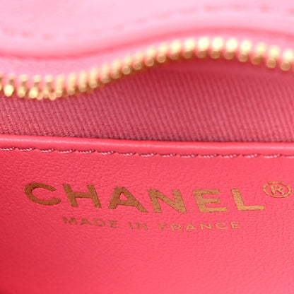 Chanel Lambskin Quilted CC In Love Heart Bag Pink 6 of 8