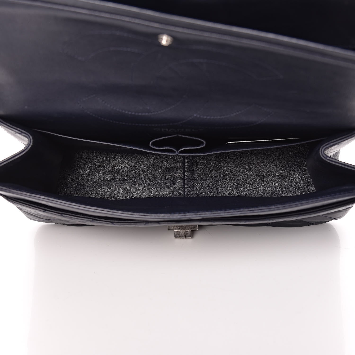 Chanel Aged Calfskin Quilted 2.55 Reissue 227 Flap Navy Blue 6 of 11