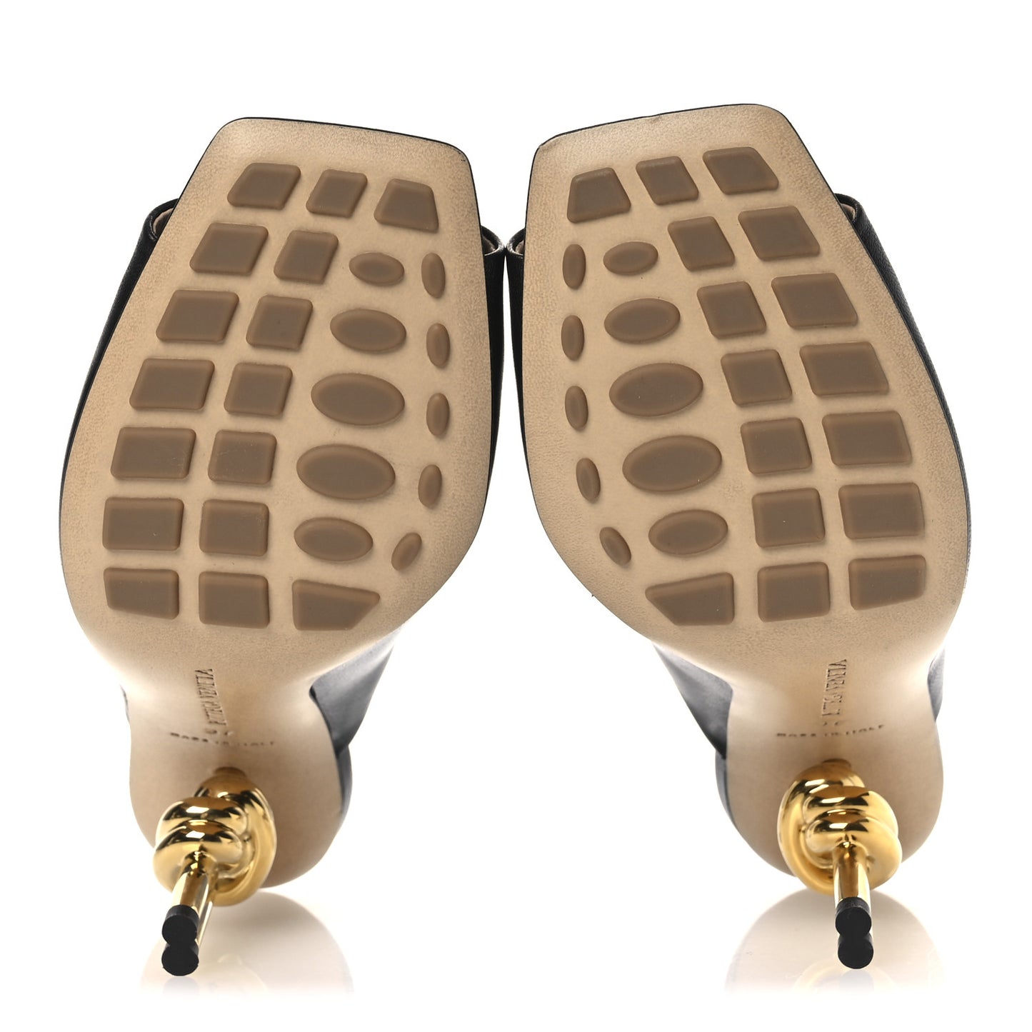 Lambskin Knot Mule Sandals 37 Black