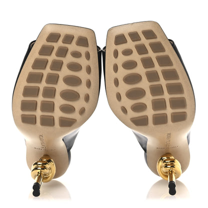 Bottega Veneta Lambskin Knot Mule Sandals 37 Black 7 of 9