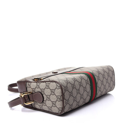Gucci GG Supreme Monogram Web Small Ophidia Shoulder Bag Brown 4 of 10