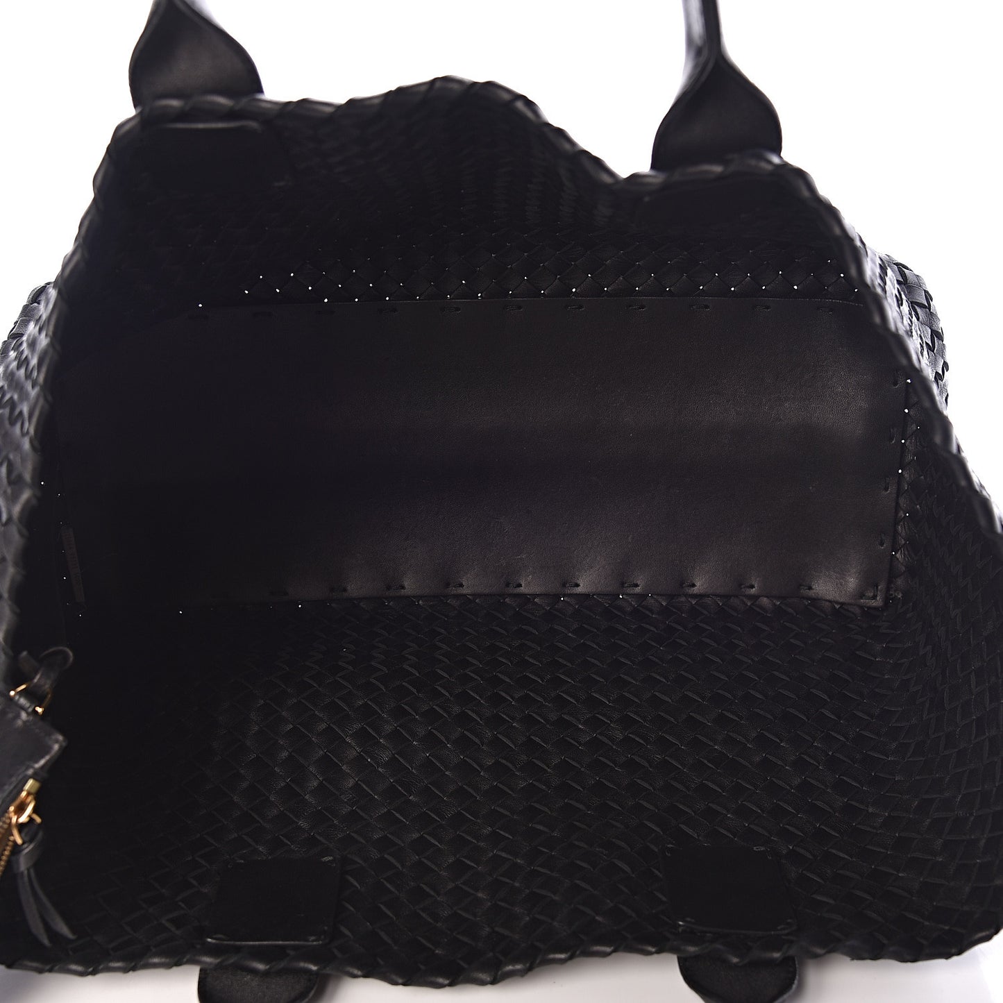 Nappa Intrecciato Medium Cabat Black