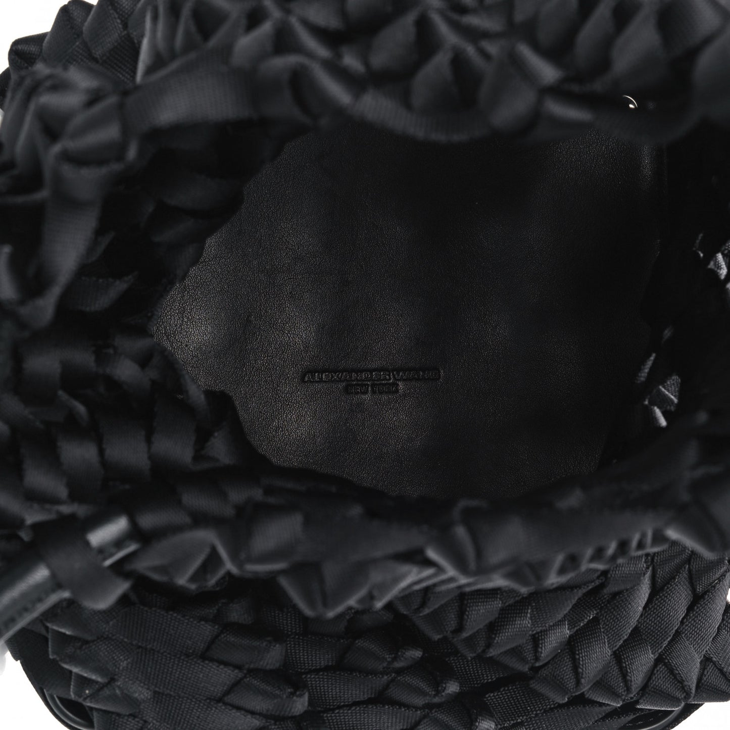 Grosgrain Woven Bucket Black