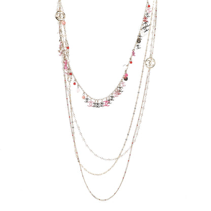 Chanel Bead Pearl CC Charm Multistrand Necklace Gold　 1 of 5