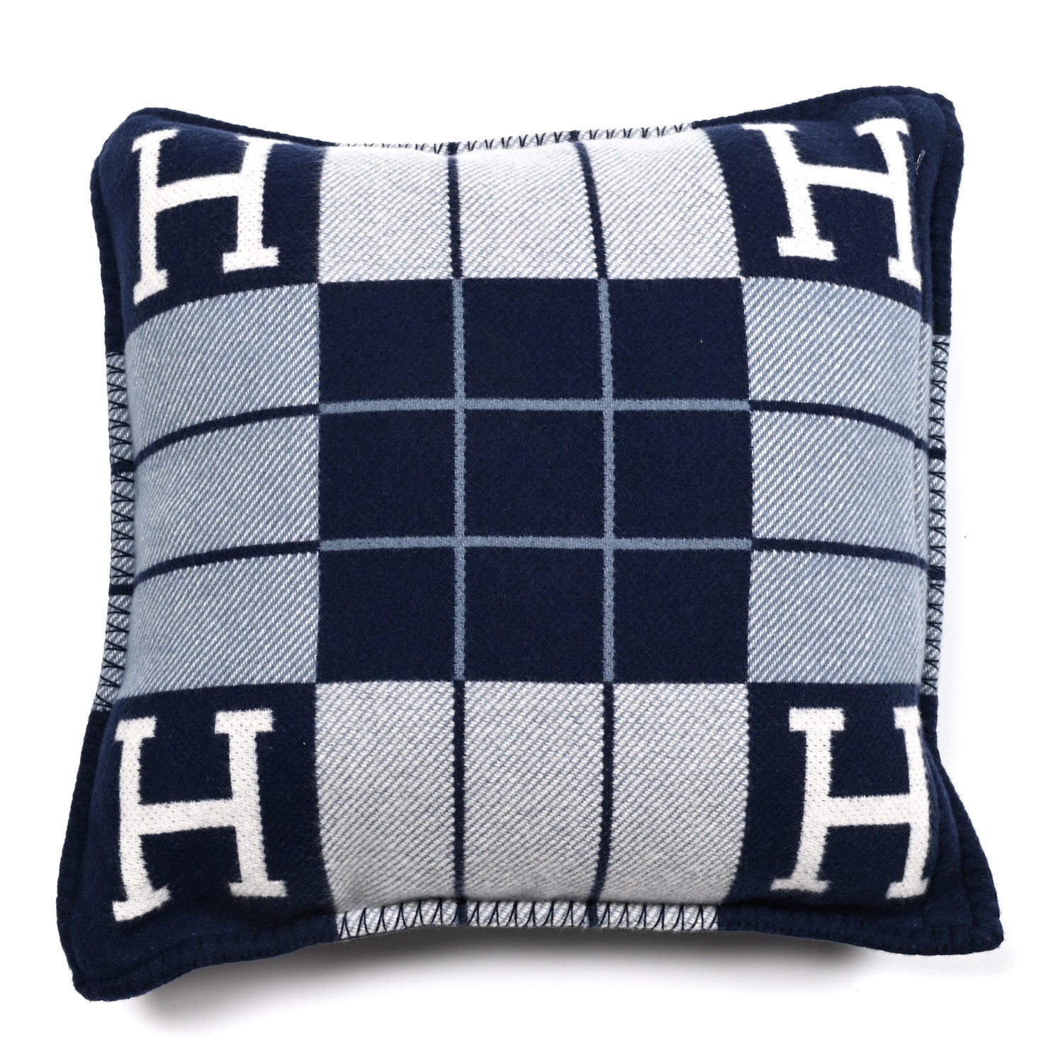 Hermes Wool Cashmere Avalon III Pillow PM Ecru Caban 2 of 3