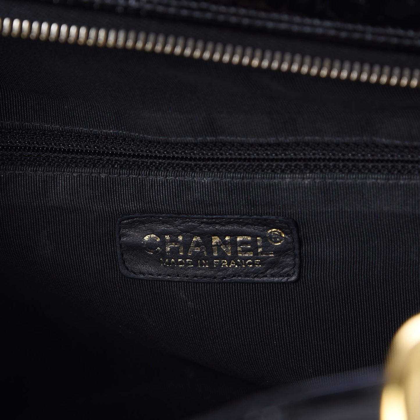 Patent Quilted Petit Timeless Tote PTT Black