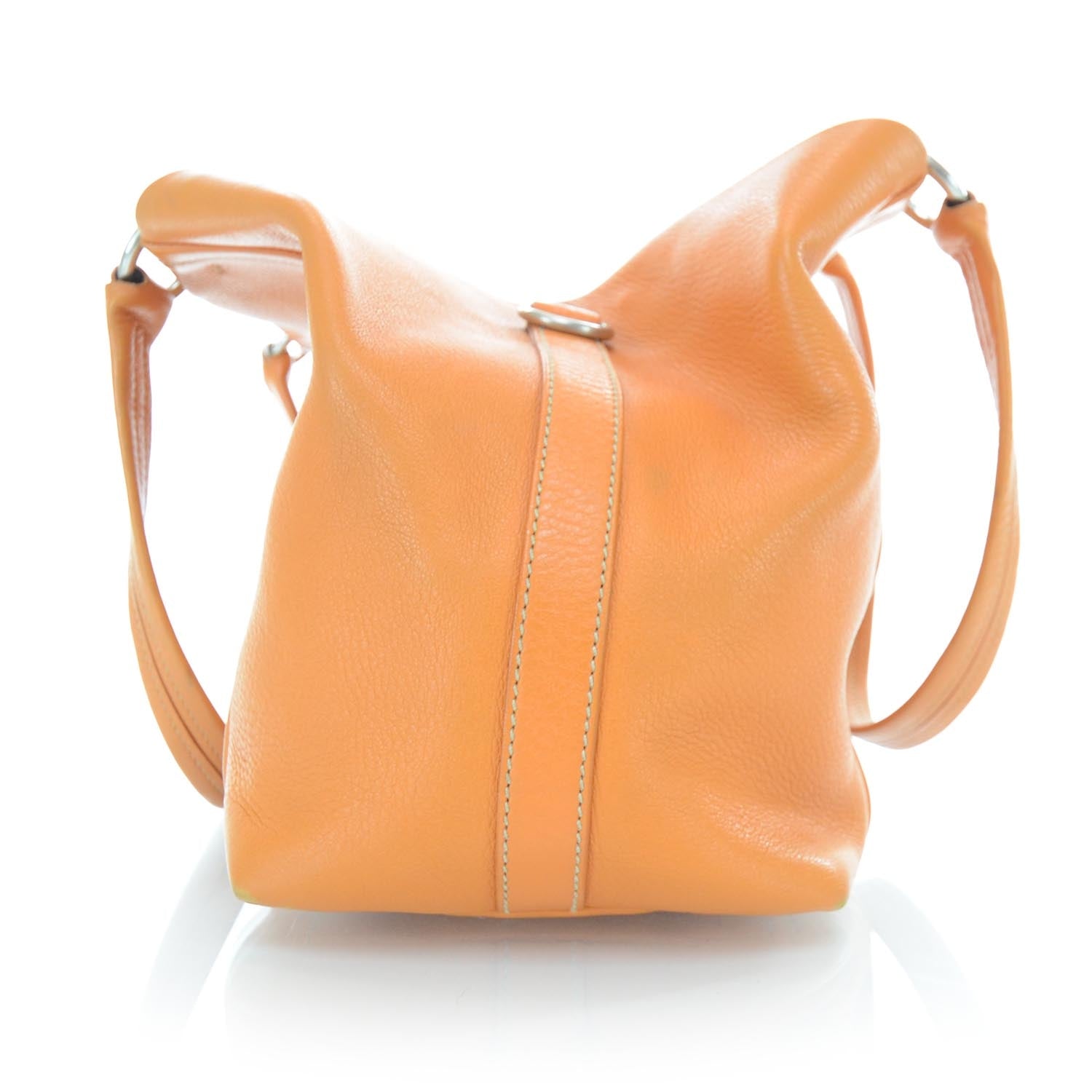 Prada Vitello Daino Leather Tote Orange 6 of 11