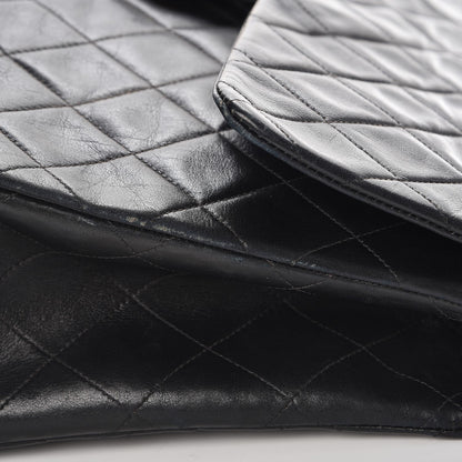 Chanel Lambskin Quilted XL Jumbo Single Flap Black 12 of 15