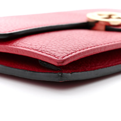 Gucci Dollar Calfskin Interlocking G Chain Wallet Red 9 of 12