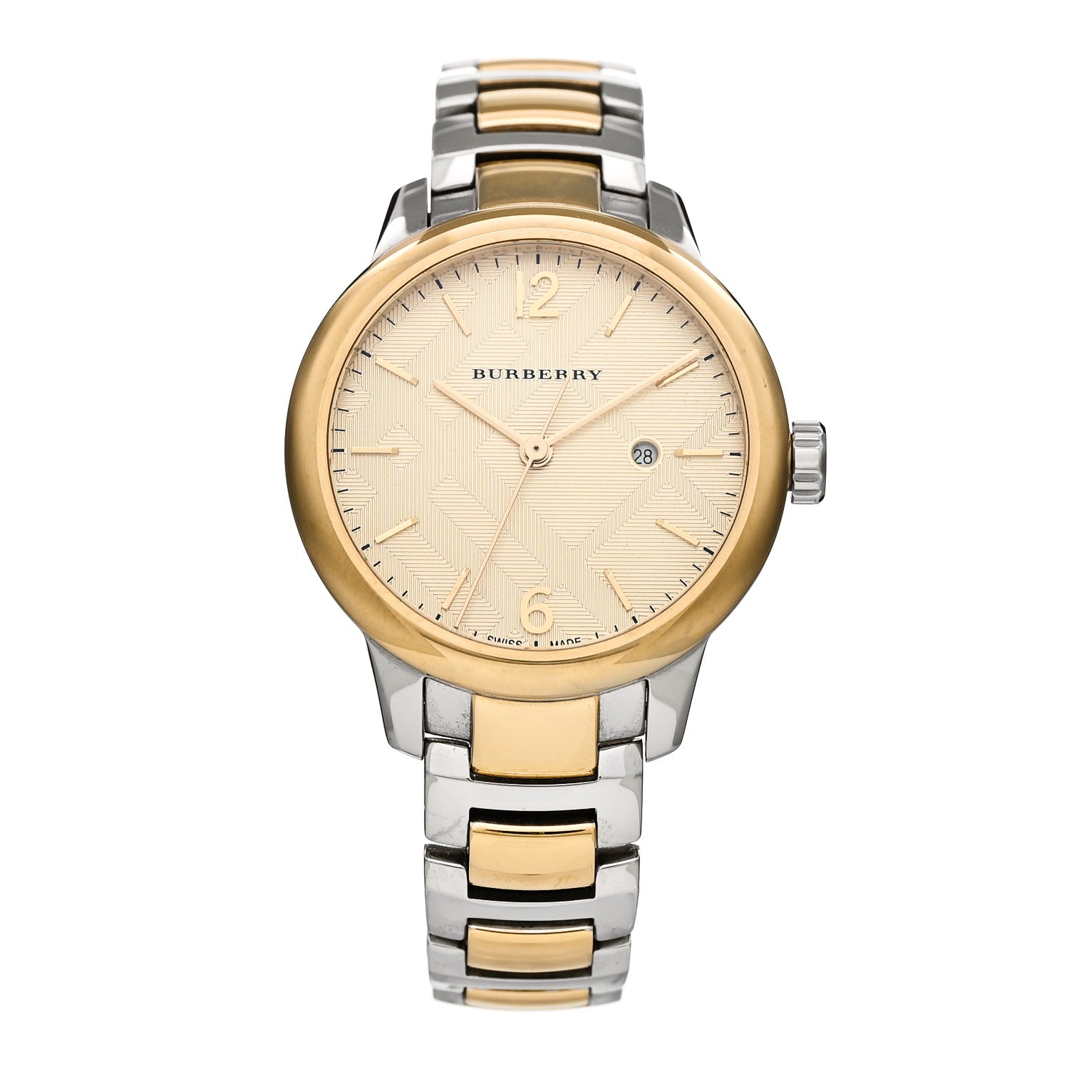 Burberry Stainless Steel 32mm Classic Round Quartz Watch Gold BU10118 1 of 4