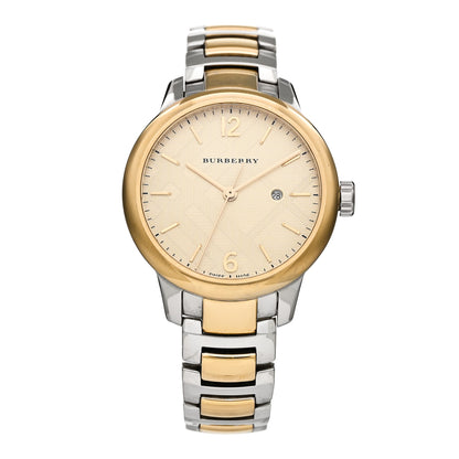 Burberry Stainless Steel 32mm Classic Round Quartz Watch Gold BU10118 1 of 4