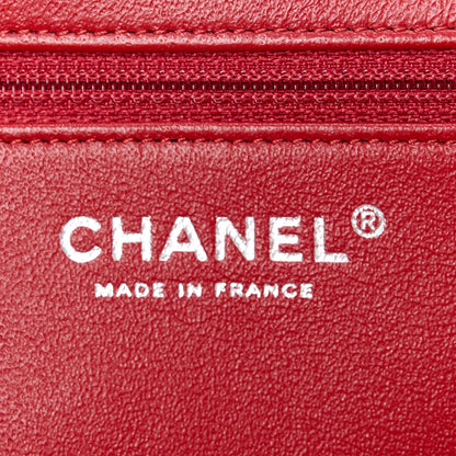 Chanel Caviar Quilted Timeless Clutch Red 6 of 11