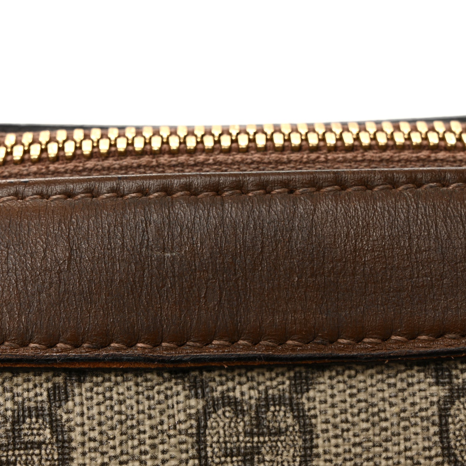 Gucci GG Supreme Monogram Small Horsebit 1955 Shoulder Bag Beige Brown Sugar 12 of 13