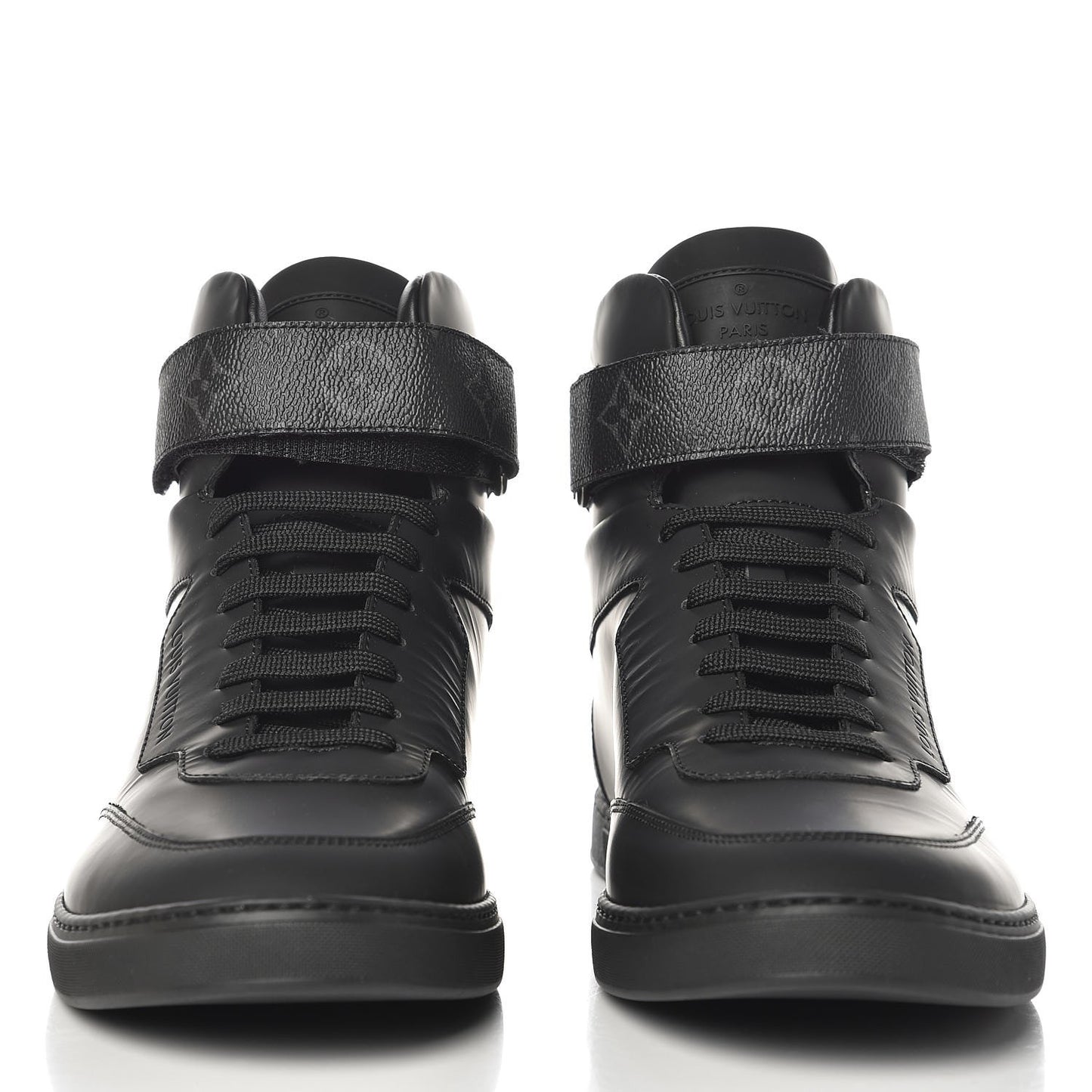 Monogram Eclipse Passenger High Top Sneaker Boots 7 Black