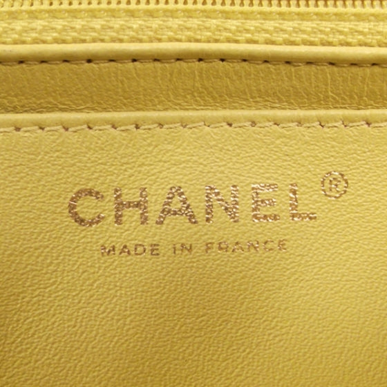 Chanel Lambskin XL JUMBO MAXI Flap Lemon 9 of 12