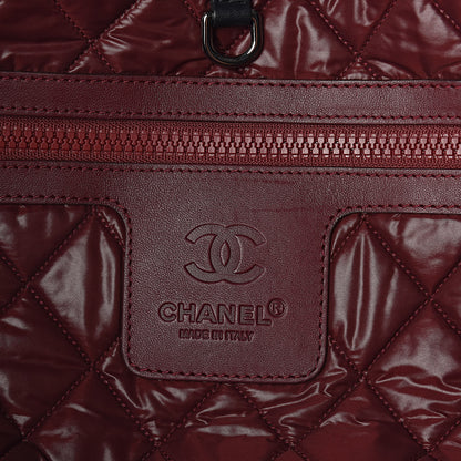 Chanel Nylon Quilted Medium Coco Cocoon Reversible Tote Black 10 of 17