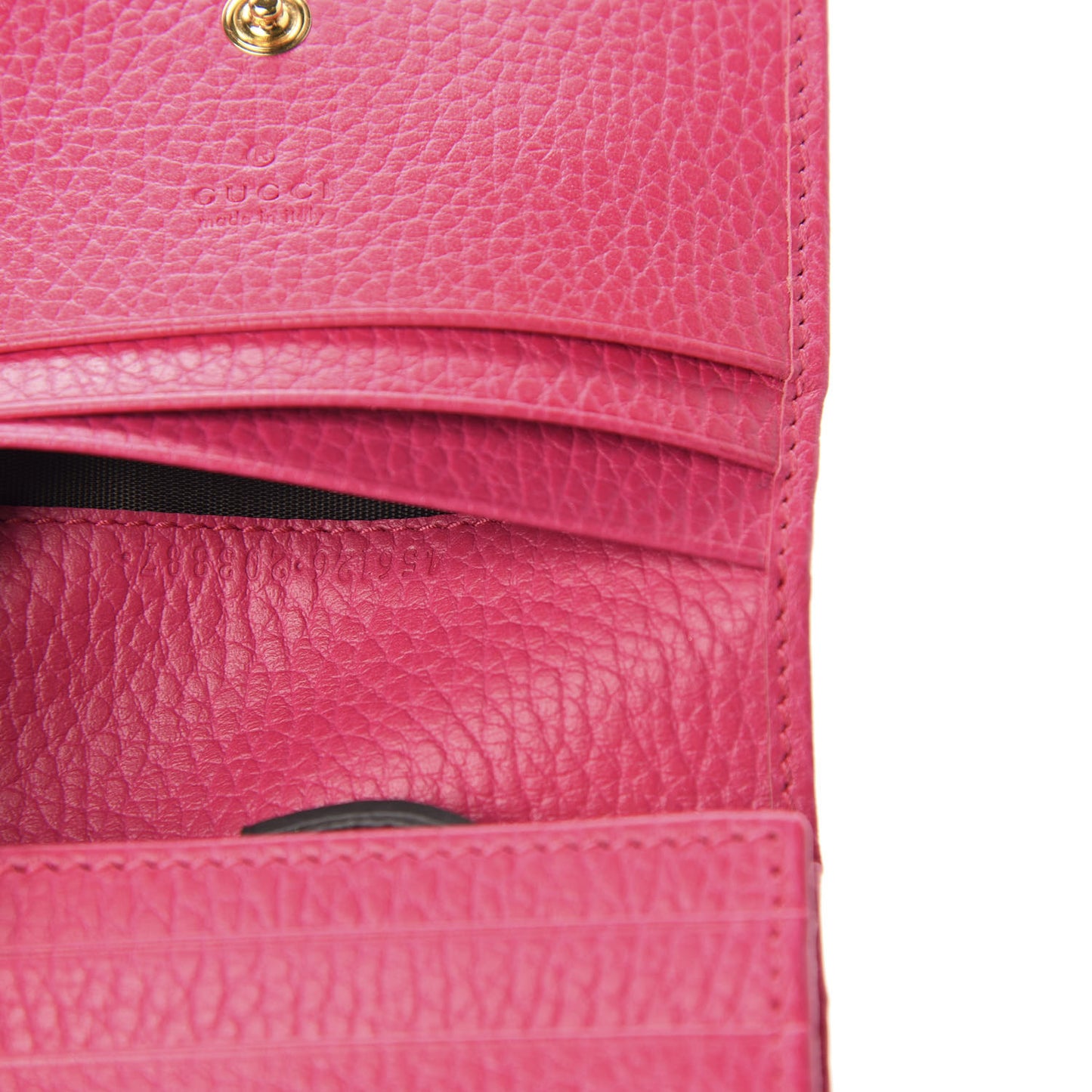 Dollar Calfskin GG Marmont Card Case Box Pink