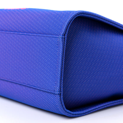 Chanel Mixed Fibers Small Deauville Tote Blue Orange 9 of 9