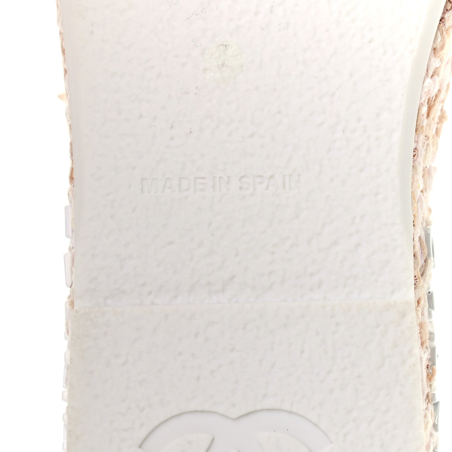 Chanel Tweed CC Platform Mule Sandal 35 Beige Pink 7 of 8