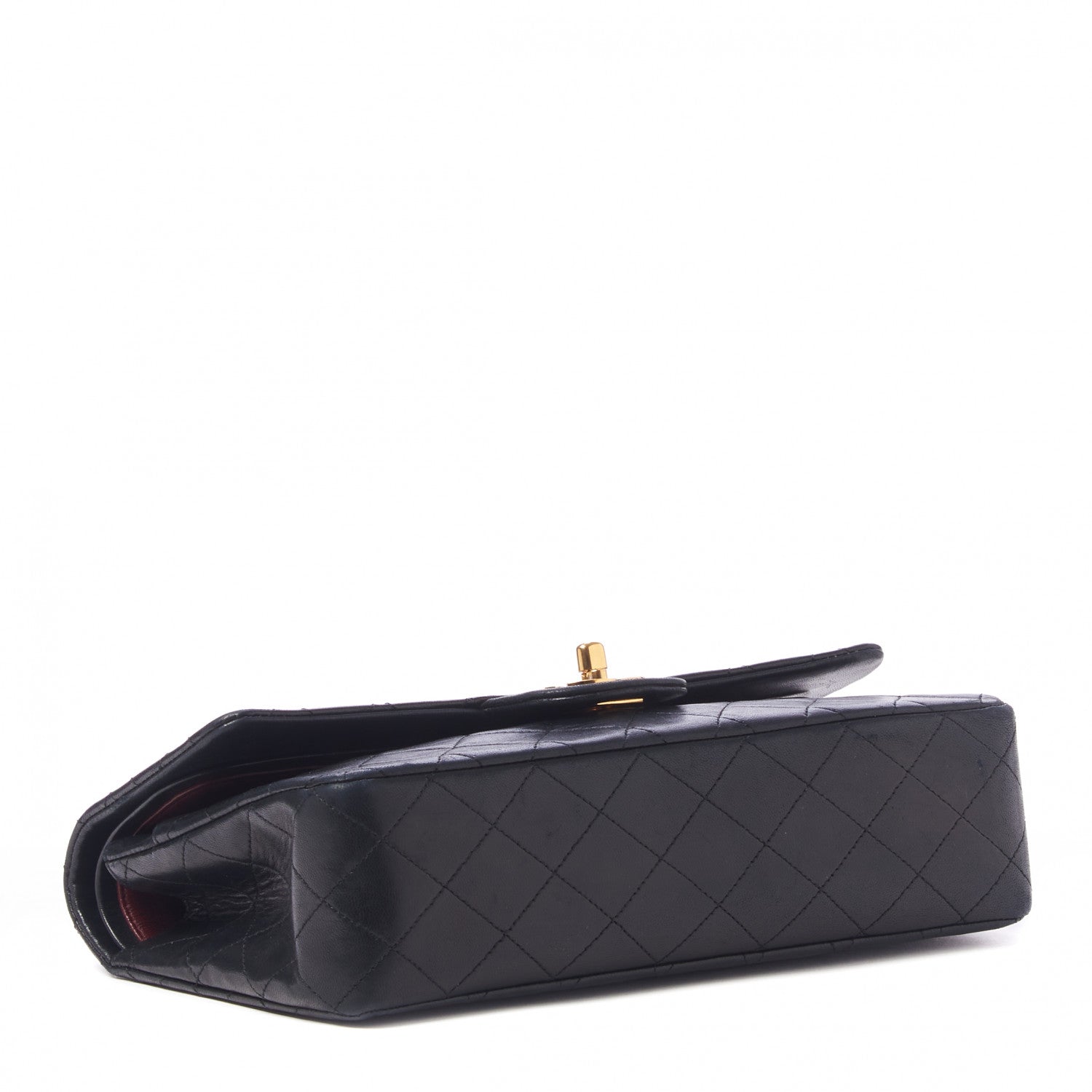 Chanel Lambskin Quilted Medium Double Flap Black 4 of 10