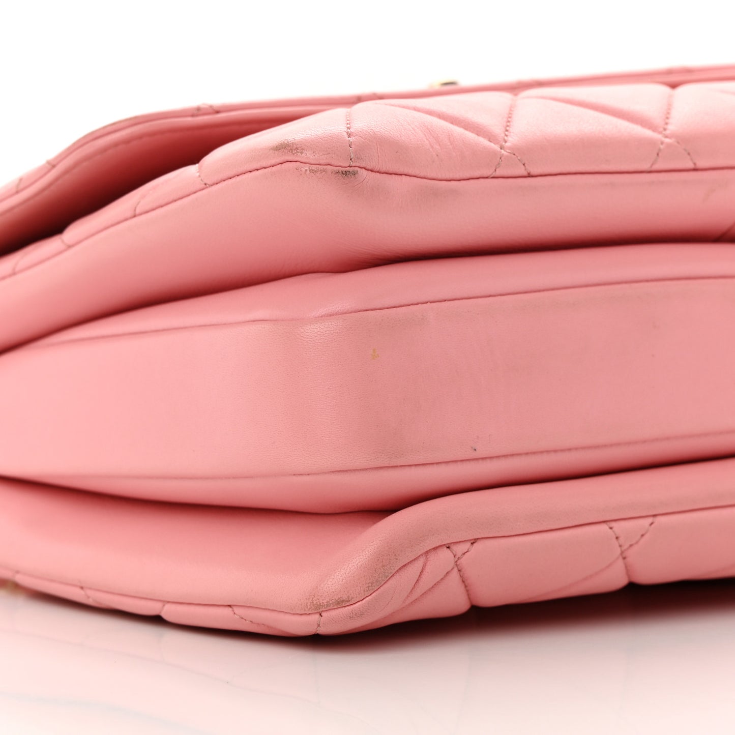 Lambskin Quilted Small Trendy CC Flap Dual Handle Bag Light Pink